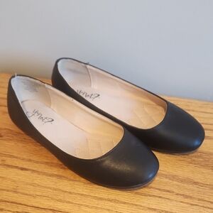 Black Girl's Flats - Size 1